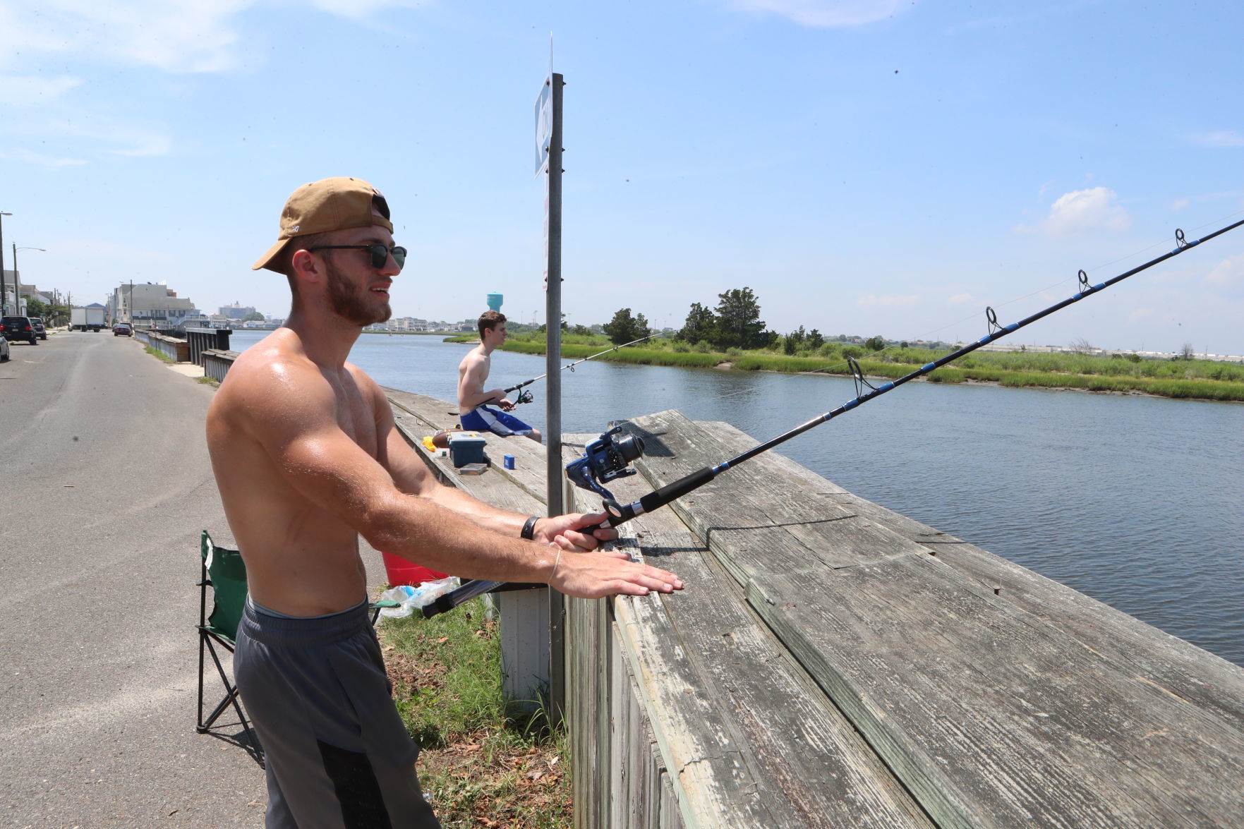 Catching some rays and fish